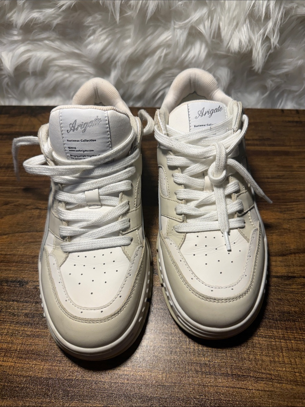 Axel Arigato Cream/White Chunky Sole Sneakers